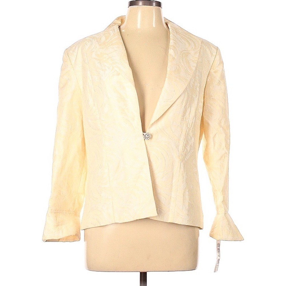 NEW Jessica Howard Tan Cream Blazer Jacket